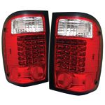 1993 Ford Ranger Red and Clear LED Tail Lights