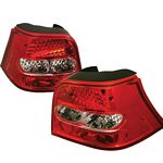 2002 VW Golf Red and Clear LED Tail Lights