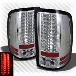 GMC Sierra 3500HD 2007-2013 Clear LED Tail Lights