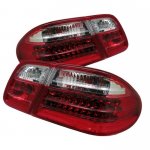 2001 Mercedes Benz E Class Red and Clear LED Tail Lights