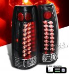 GMC Yukon 1992-1999 Black LED Tail Lights