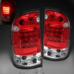 Toyota Tacoma 2001-2004 Red and Clear LED Tail Lights
