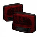 2010 Dodge Charger Red and Smoked LED Tail Lights