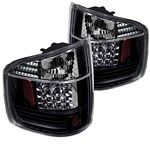 1998 Chevy S10 Black LED Tail Lights