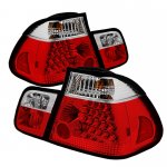 BMW 3 Series E46 Sedan 2002-2005 Red and Clear LED Tail Lights