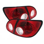 2005 Toyota Corolla Red and Clear LED Tail Lights