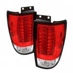 Ford Expedition 1997-2002 Red and Clear LED Tail Lights