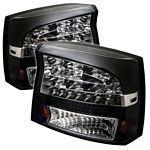 2007 Dodge Charger Black LED Tail Lights