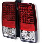 2003 Scion xB Red and Clear LED Tail Lights