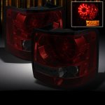 2008 Land Rover Range Rover Sport Red and Smoked LED Tail Lights