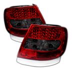 2001 Audi A4 Red and Smoked LED Tail Lights