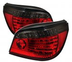 2006 BMW 5 Series E60 Red and Smoked LED Tail Lights
