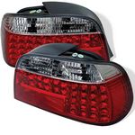 1995 BMW E38 7 Series Red and Clear LED Tail Lights