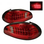 1998 Pontiac Grand Prix Red and Clear LED Tail Lights