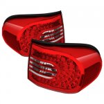 2009 Toyota FJ Cruiser Red and Clear LED Tail Lights