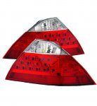 2007 Honda Accord Sedan Red and Clear LED Tail Lights