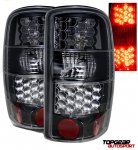 GMC Yukon 2000-2006 Anzo Black LED Tail Lights