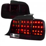 2006 Ford Mustang Red Smoked LED Tail Lights Sequential