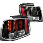 Ford Mustang 1999-2004 LED Tail Lights Black