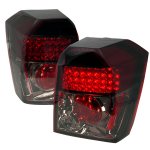 2012 Dodge Caliber Red and Smoked LED Tail Lights