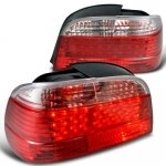 1997 BMW 7 Series LED Tail Lights Red and Clear