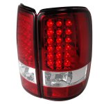 2001 GMC Yukon Denali Red and Clear LED Tail Lights