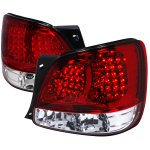 Lexus GS400 1998-2001 Red and Clear LED Tail Lights