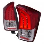 2010 Toyota Prius Red and Clear LED Tail Lights