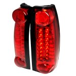 GMC Jimmy Full Size 1992-1994 Red LED Tail Lights