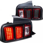 2009 Ford Mustang LED Tail Lights Black