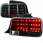 2009 Ford Mustang Black LED Tail Lights Sequential