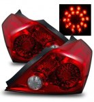 2009 Nissan Altima Coupe LED Tail Lights Red and Clear