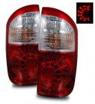 2005 Toyota Tundra Double Cab LED Tail Lights Red and Clear