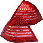 Mercedes Benz C Class Sedan 2001-2004 LED Tail Lights Red and Clear