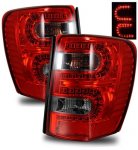 2003 Jeep Grand Cherokee LED Tail Lights Red and Smoked