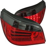 2006 BMW 5 Series Red and Smoked LED Tail Lights