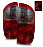 2005 Toyota Tundra Double Cab LED Tail Lights Red and Smoked