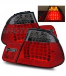 2003 BMW 3 Series Sedan Red and Smoked LED Tail Lights