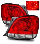 2001 Lexus GS430 Red and Clear LED Tail Lights
