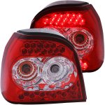 1998 VW Golf LED Tail Lights Red and Clear