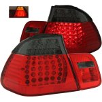 1999 BMW 3 Series Sedan Red and Smoked LED Tail Lights