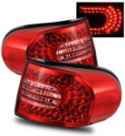 2009 Toyota FJ Cruiser LED Tail Lights Red and Clear