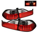 2000 Honda Accord Sedan Red and Clear LED Tail Lights