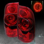 Ford F250 Super Duty 1999-2004 Red LED Tail Lights