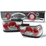 Toyota Corolla 1993-1995 Clear Altezza Tail Lights with Trunk Light