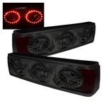 1990 Ford Mustang Smoked Ring LED Tail Lights