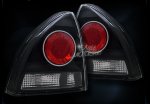 Honda Prelude 1992-1996 Anzo Black Altezza Tail Lights