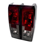 2008 Hummer H3 Red and Smoked Altezza Tail Lights