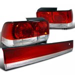1997 Toyota Corolla Tail Lights and Trunk Light Red and Clear