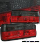 1990 BMW E30 3 Series Red and Smoked Euro Tail Lights
